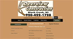 Desktop Screenshot of deerviewconstruction.com