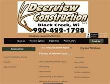 Tablet Screenshot of deerviewconstruction.com